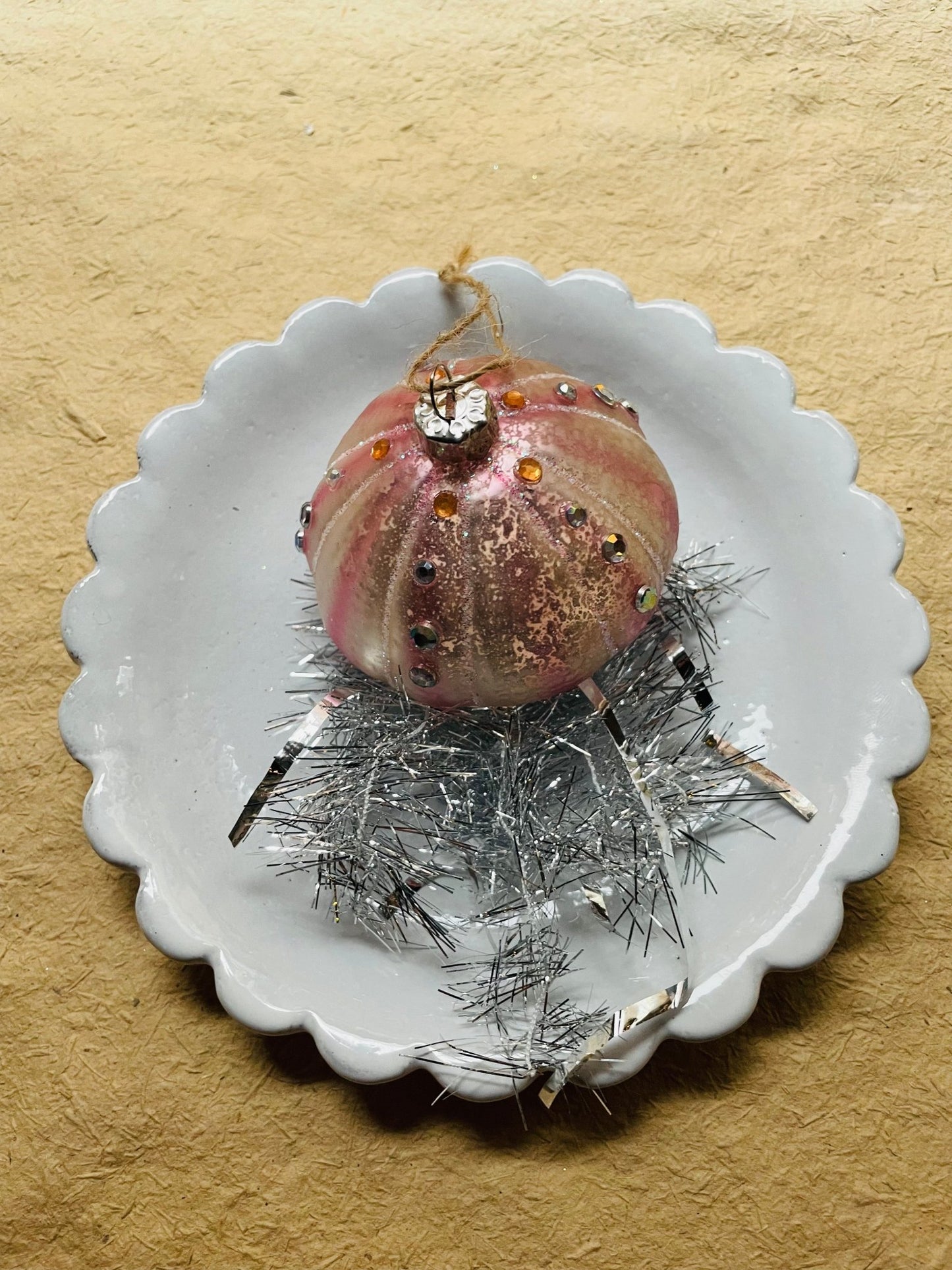 Tinsel Jellyfish Ornament | Christmas Ornament - Bon Ton goods