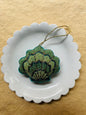 Tinsel Scalloped Shell | Christmas Ornament - Bon Ton goods