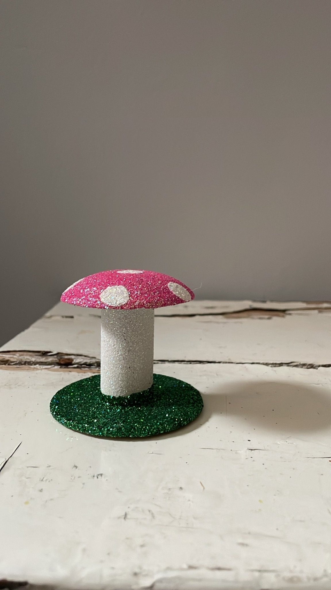 Tiny Glitter Mushroom - Pink | Ino Schaller - Bon Ton goods