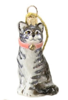 Tiny Kitten - Black and White Striped | Christmas Ornament - Bon Ton goods