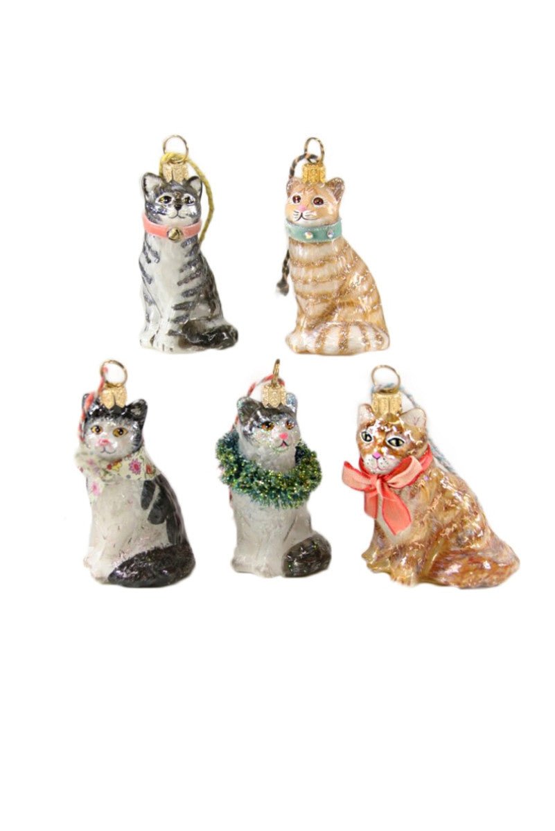 Tiny Kitten - Orange And White Striped Christmas Ornament - Bon Ton goods