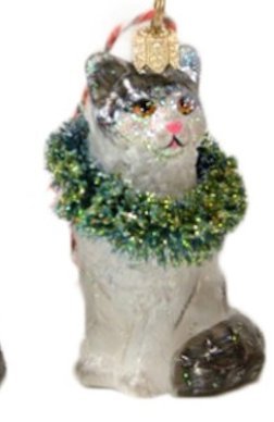 Tiny Kitten - Tuxedo With Wreath Holiday Decor Christmas Decor - Bon Ton goods