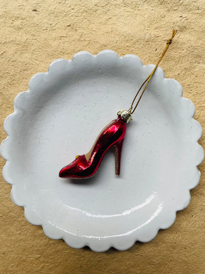Tiny Paris - Crimson Stiletto | Christmas Ornament - Bon Ton goods
