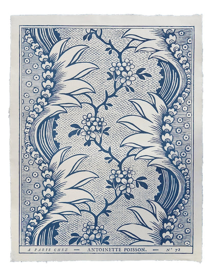 'Torrent' Bleu Indigo Handmade Domino Paper | Antoinette Poisson - Bon Ton goods