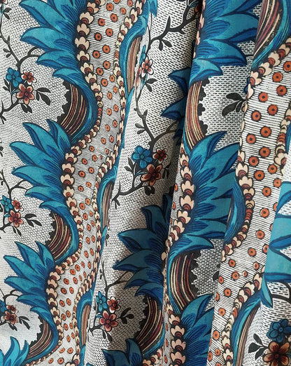 Torrent Cushion | Antoinette Poisson Linen Cushion – Domino Paper Design - Bon Ton goods