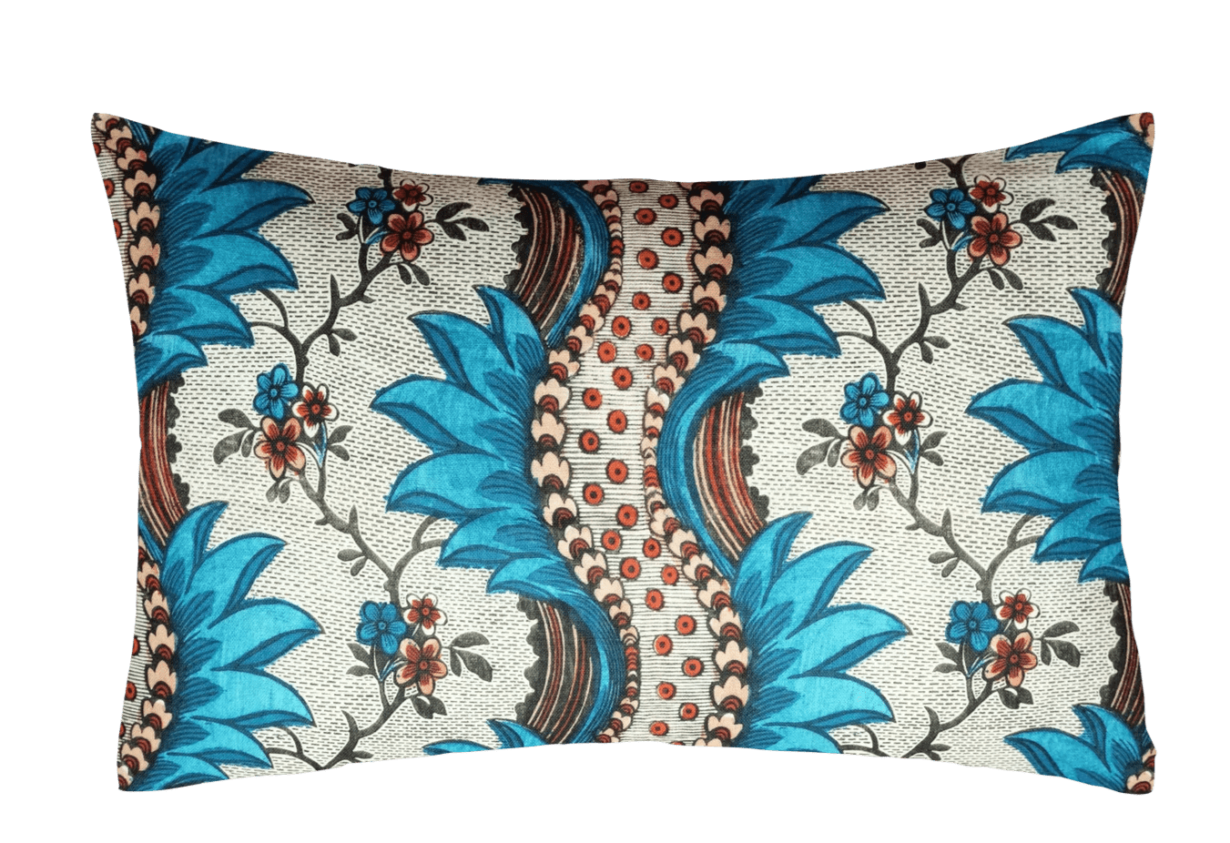 Torrent Cushion | Antoinette Poisson Linen Cushion – Domino Paper Design - Bon Ton goods