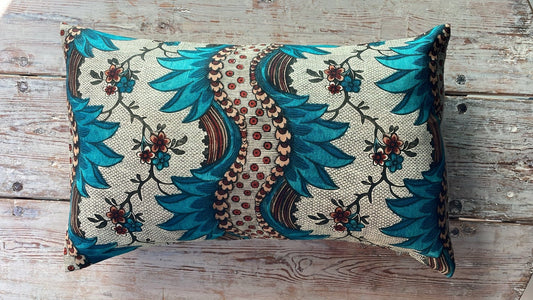 Torrent Cushion | Antoinette Poisson Linen Cushion – Domino Paper Design - Bon Ton goods