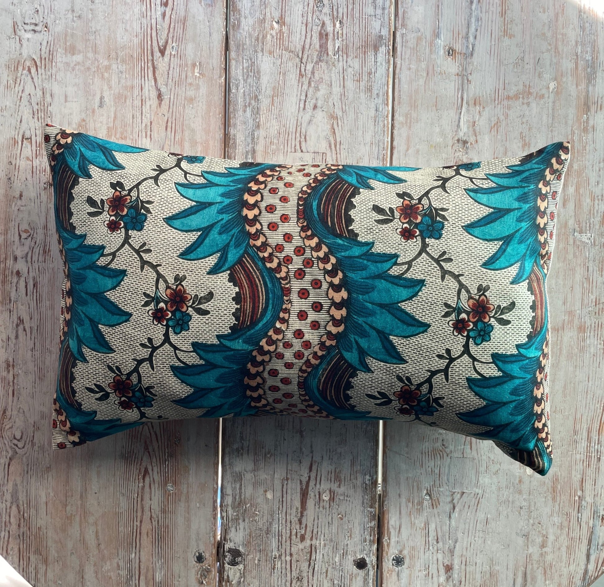 Torrent Cushion | Antoinette Poisson Linen Cushion – Domino Paper Design - Bon Ton goods