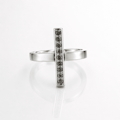 Torto Ring with Grey Diamonds | Mikkel Brøgger - Bon Ton goods