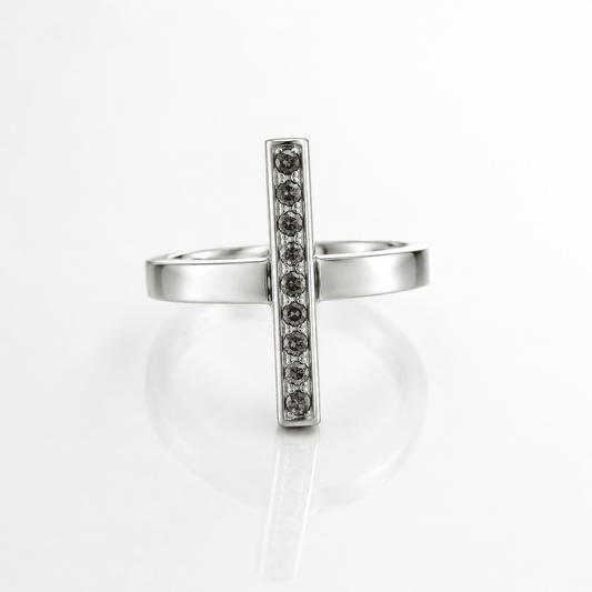 Torto Ring with Grey Diamonds | Mikkel Brøgger - Bon Ton goods