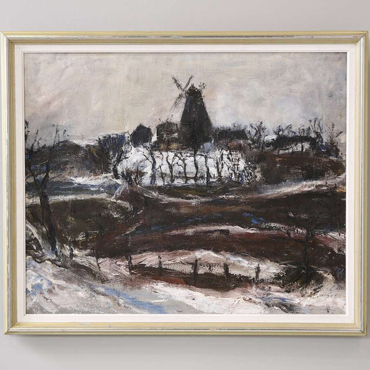 Tove Hummel (1939–) – Oil on Canvas, 1964 | Danish Modernist Landscape - Bon Ton goods