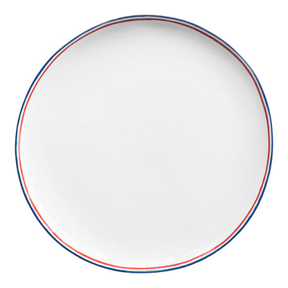 Commune de Paris Tricolore Large Plate, set of 6 by Astier de Villatte, official product view