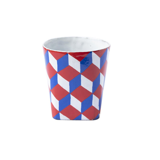 Tricolore Tumbler, Commune de Paris, Set of 3 | Astier de Villatte: Exclusive Pre-Order Item - Bon Ton goods