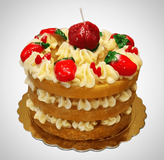 Triple Layer Cake Wax Candle | Cereria Introna - Bon Ton goods