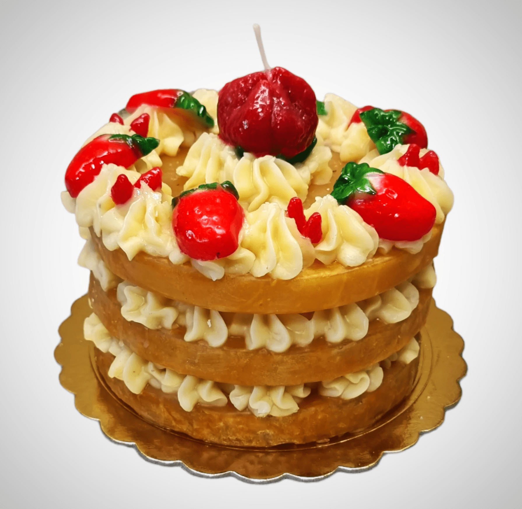 Triple Layer Cake Wax Candle | Cereria Introna - Bon Ton goods