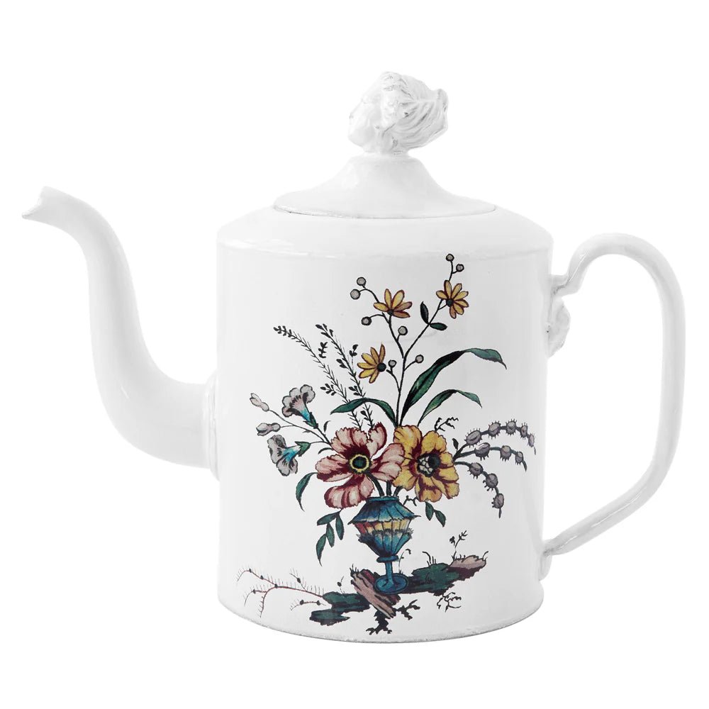 Trumpet Vine Teapot, John Derian | Astier de Villatte: Exclusive Pre-Order Item - Bon Ton goods