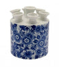 Tulip Vase Blue Flowers Cylinder | Heinen Delfts Blauw - Bon Ton goods