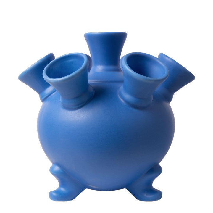 Tulip vase on legs blue large KLEI - Bon Ton goods