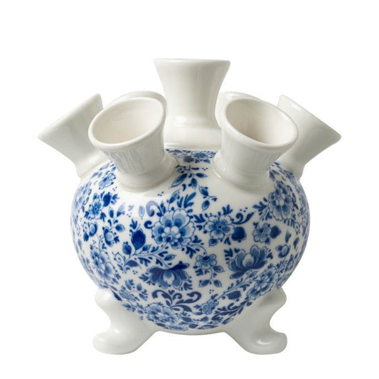 Tulip Vase on Legs Dainty Flower - Small | Heinen Delfts Blauw - Bon Ton goods