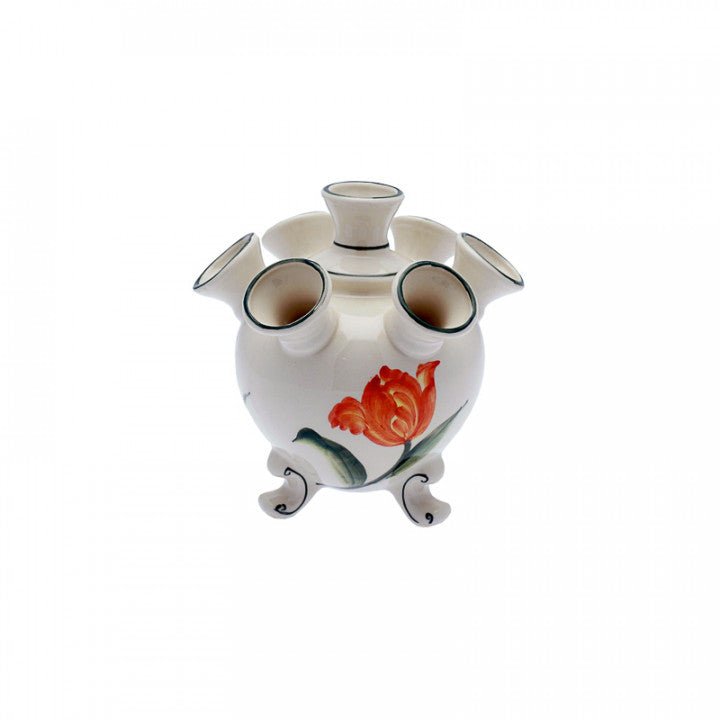 Tulip Vase on Legs Orange Tulip- Small - Bon Ton goods