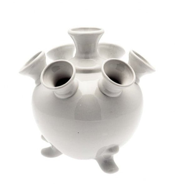 Tulip Vase on Legs White - Large | Heinen Delfts Blauw - BON TON goods