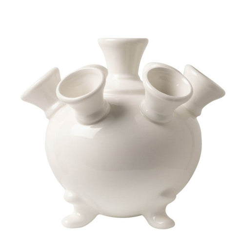 Tulip Vase on Legs White - Small - Bon Ton goods