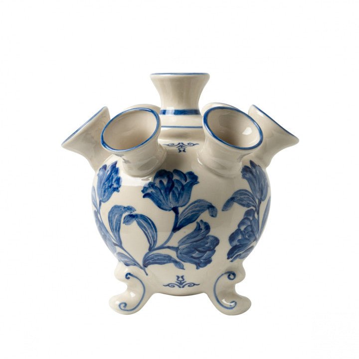 Tulip Vase on Legs with Blue Tulip - Small - Bon Ton goods