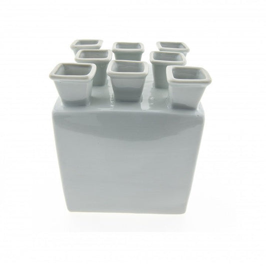 Tulip Vase White Square | Heinen Delfts Blauw - Bon Ton goods