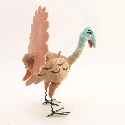 Turkey Ornament/Figure - Vintage Inspired Spun Cotton | Vintage by Crystal Spun Cotton Ornament - Bon Ton goods