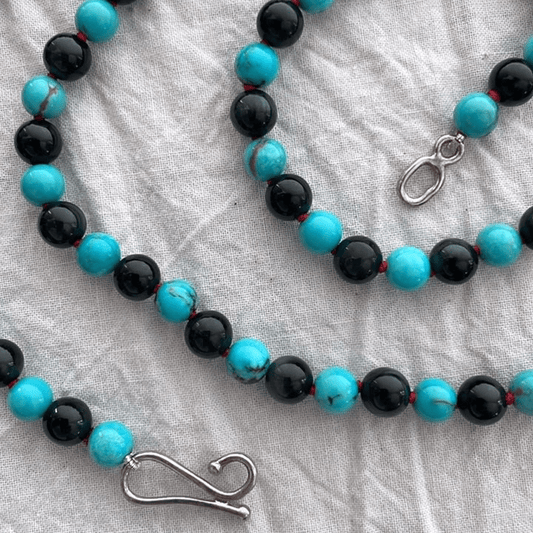Turquoise and Hawk's Eye Necklace | Mikkel Brøgger - Bon Ton goods