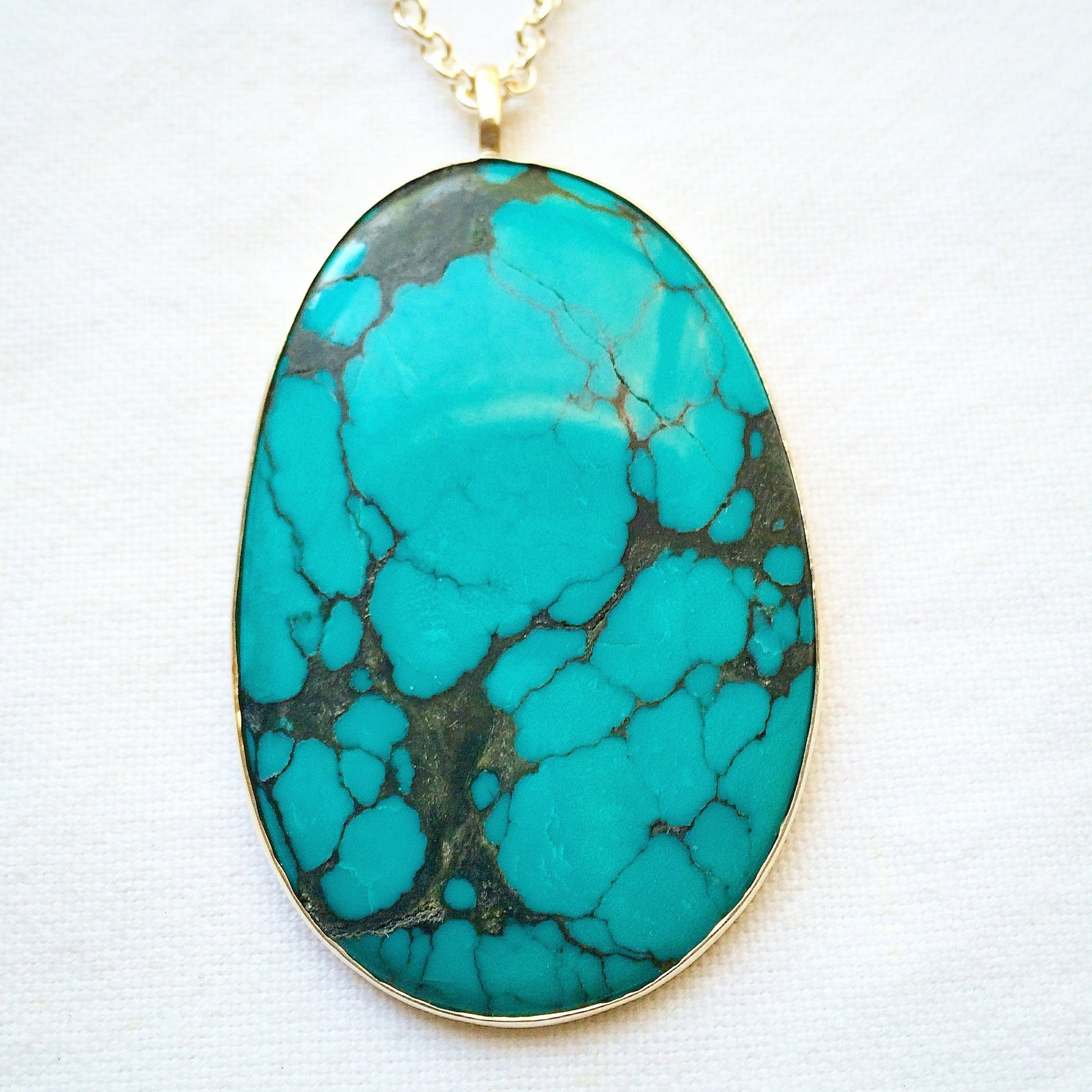 Turquoise Slab Pendant | Mikkel Brøgger - Bon Ton goods