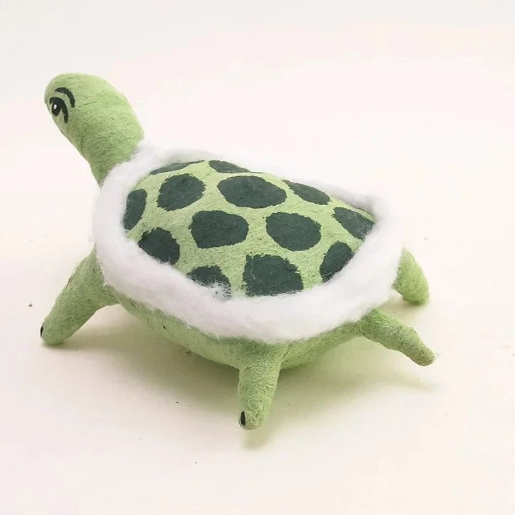 Turtle Ornament/Figure - Vintage Inspired Spun Cotton | Vintage by Crystal Spun Cotton Ornament - Bon Ton goods