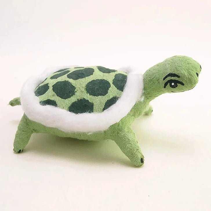 Turtle Ornament/Figure - Vintage Inspired Spun Cotton | Vintage by Crystal Spun Cotton Ornament - Bon Ton goods