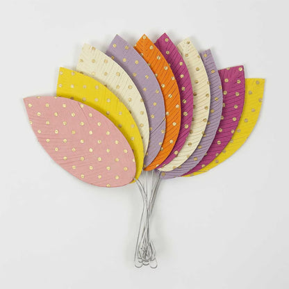 Twister Feather Paper Easter Decorations 10-pack - Bon Ton goods