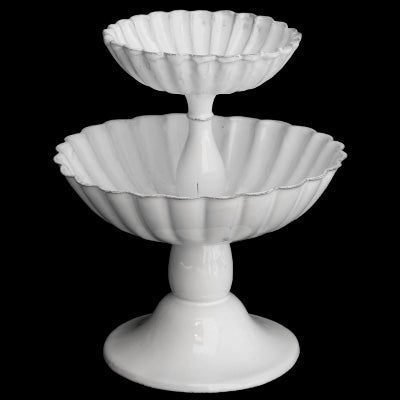 Two Level Peggy Bowl | Astier de Villatte: Exclusive Pre-Order Item - Bon Ton goods