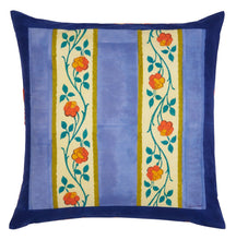 Load image into Gallery viewer, Varanasi Stripes Pervinch Pillow - Bon Ton goods
