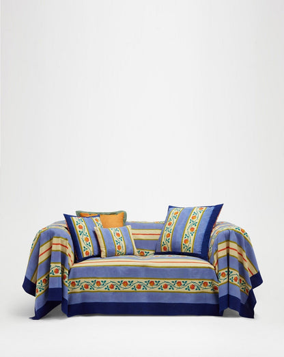 Varanasi Stripes Pervinch Pillow Cushion Cover 60x60 | Lisa Corti - Bon Ton goods