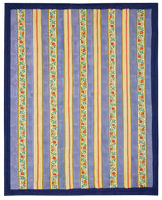 Load image into Gallery viewer, Varanasi Stripes Pervinch - Reversible Quilt - Bon Ton goods
