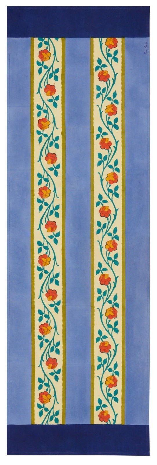 Varanasi Stripes Pervinch - Table Runner | Lisa Corti - Bon Ton goods