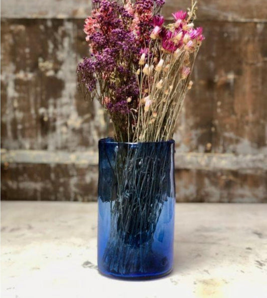 Vase Droit Dark Blue | La Soufflerie - Bon Ton goods