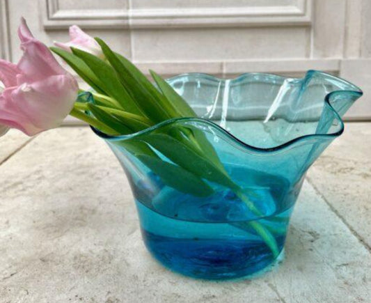 Vase Foulard Turquoise | La Soufflerie - Bon Ton goods