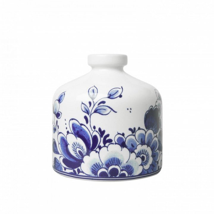 Vase Round with Blue Flower - Bon Ton goods