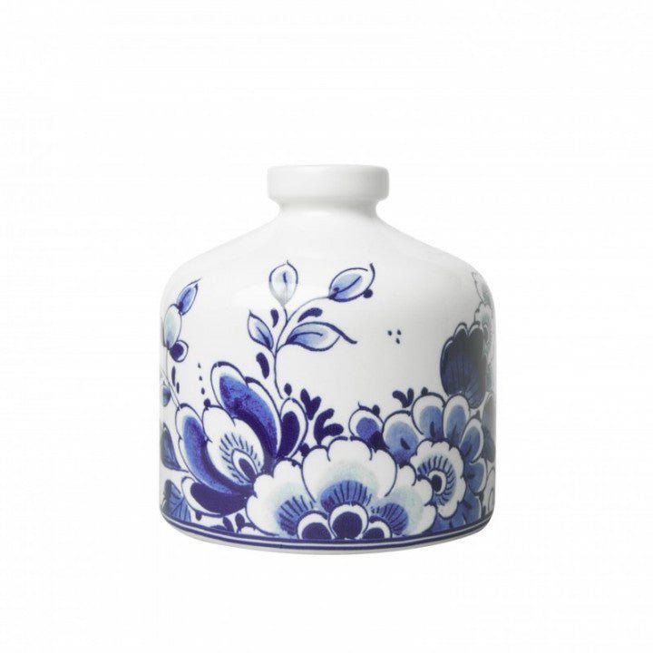 Vase Round with Blue Flower | Heinen Delfts Blauw - Bon Ton goods