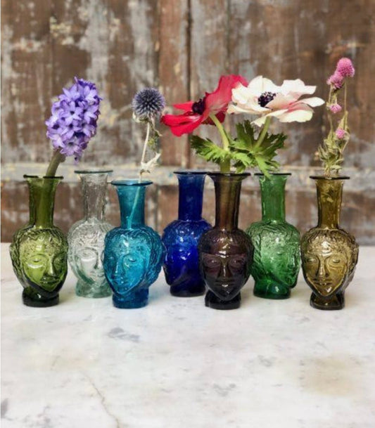 Vase Tete Turquoise | La Soufflerie - Bon Ton goods