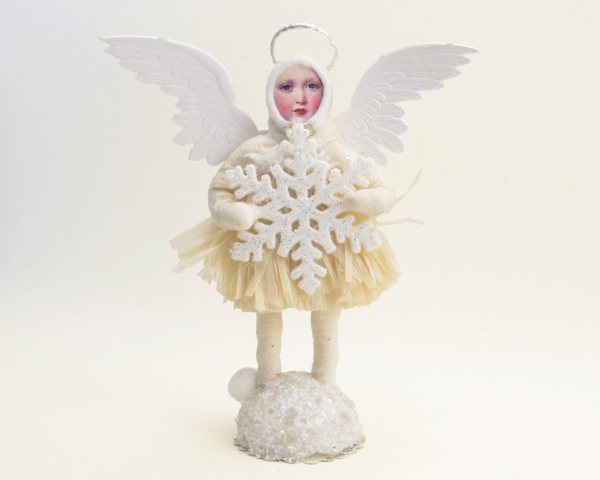 White Winter Angel Figure — view 1