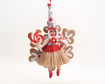 Peppermint Gingerbread Girl Orn — view 1