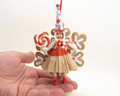 Peppermint Gingerbread Girl Orn — view 3