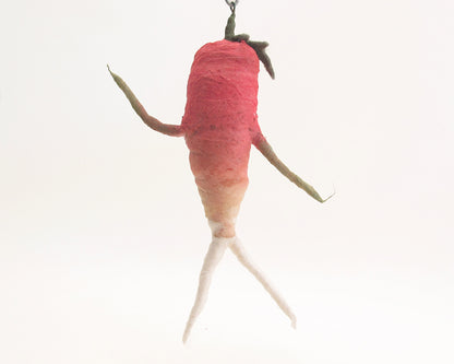 Radish Person Ornament — view 2