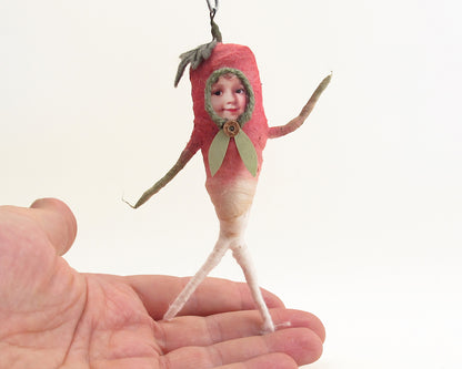 Radish Person Ornament — view 3