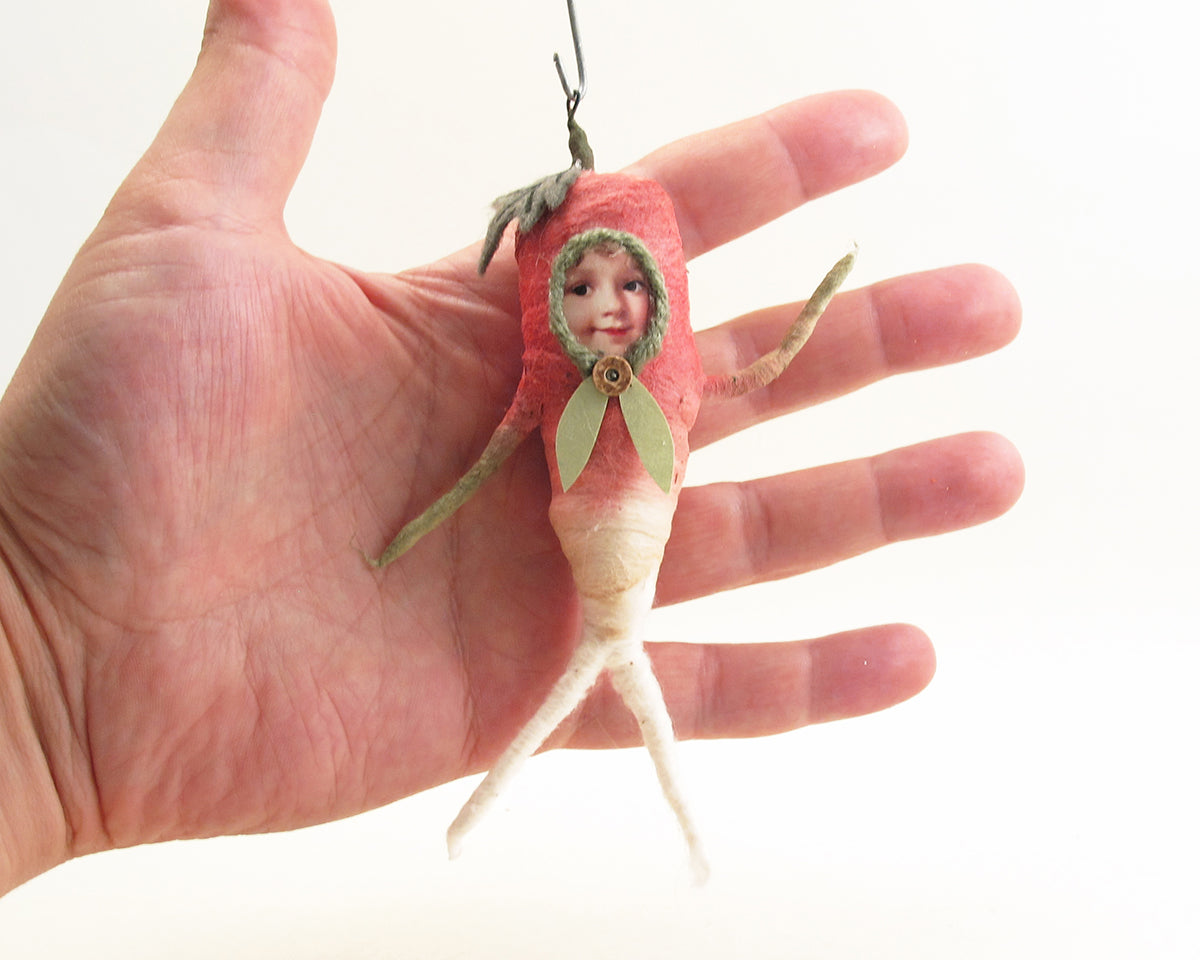 Radish Person Ornament — view 4